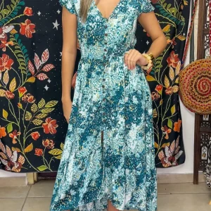 Étnico Midi Dress