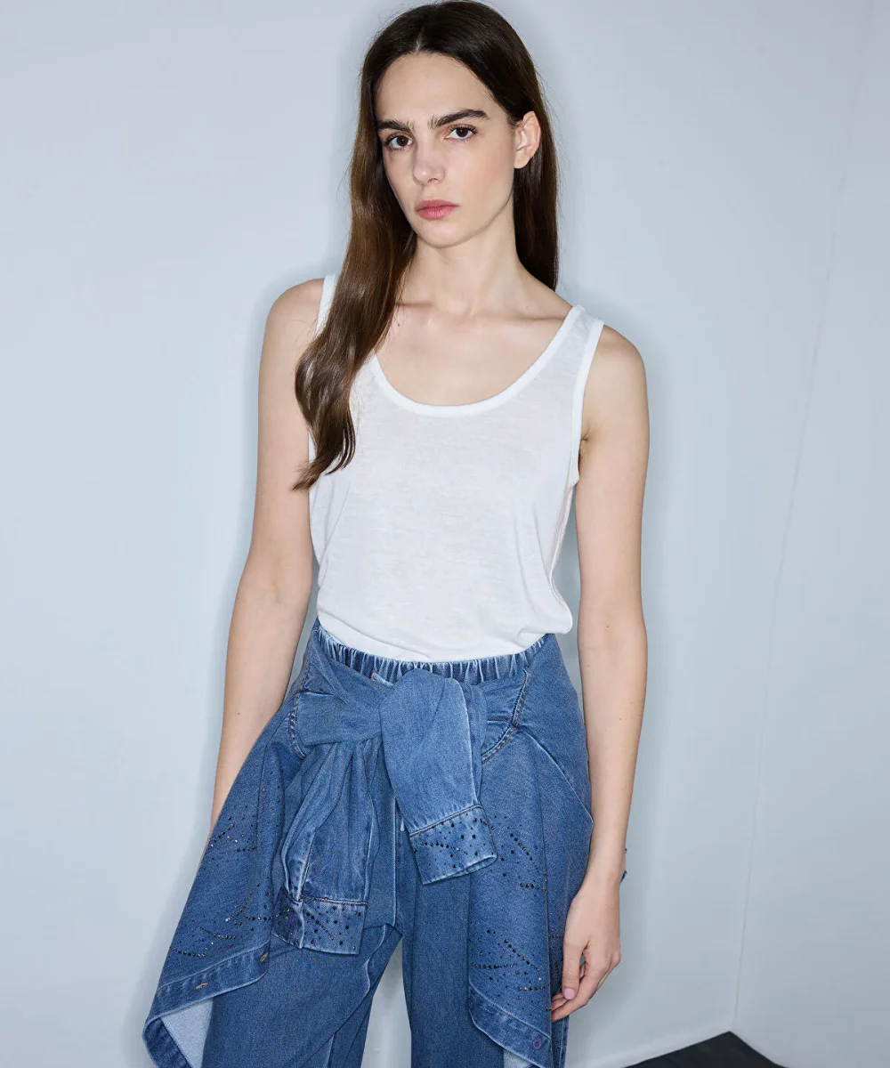 Embellished Denim Shirt - Image 2