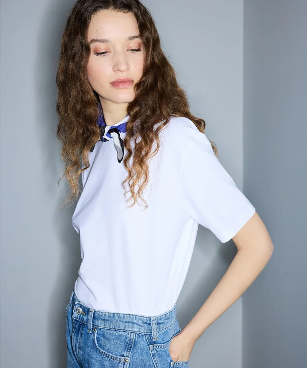 Printed Scarf T-Shirt - Image 4